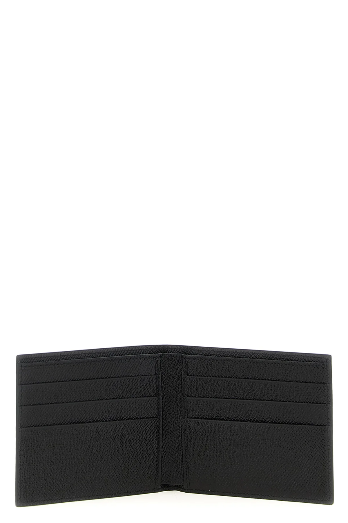 dauphine print calfskin leather wallet