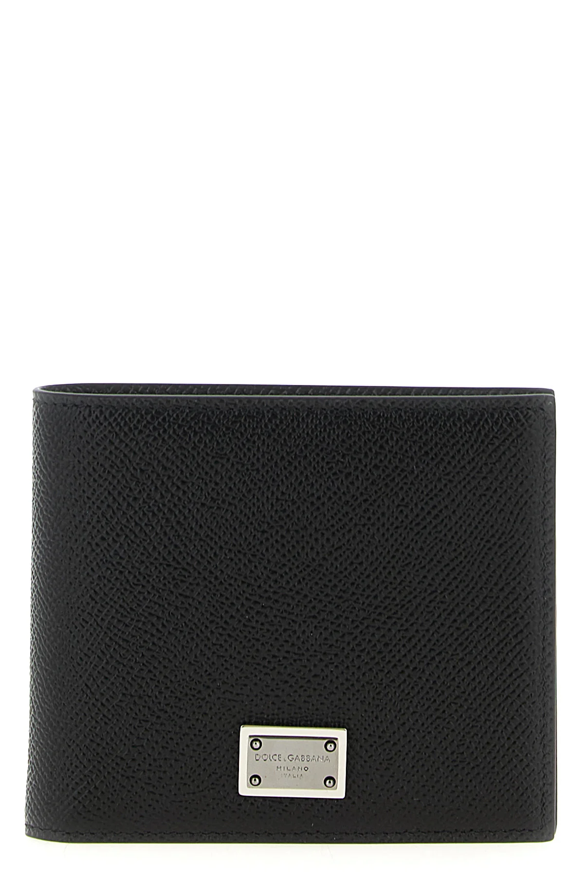 dauphine print calfskin leather wallet