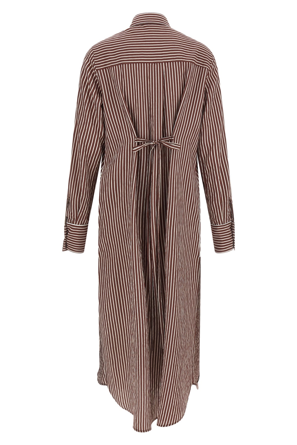 LE TWINS 40 brina striped cotton poplin midi dress