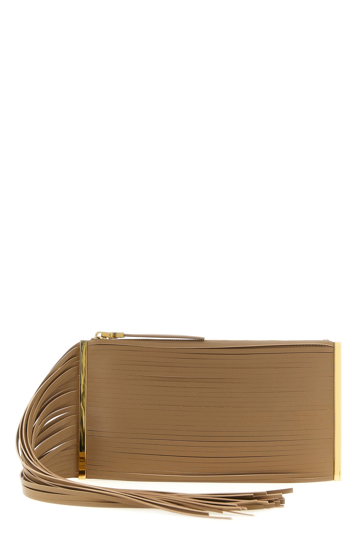 ELISABETTA FRANCHI OS leather clutch bag