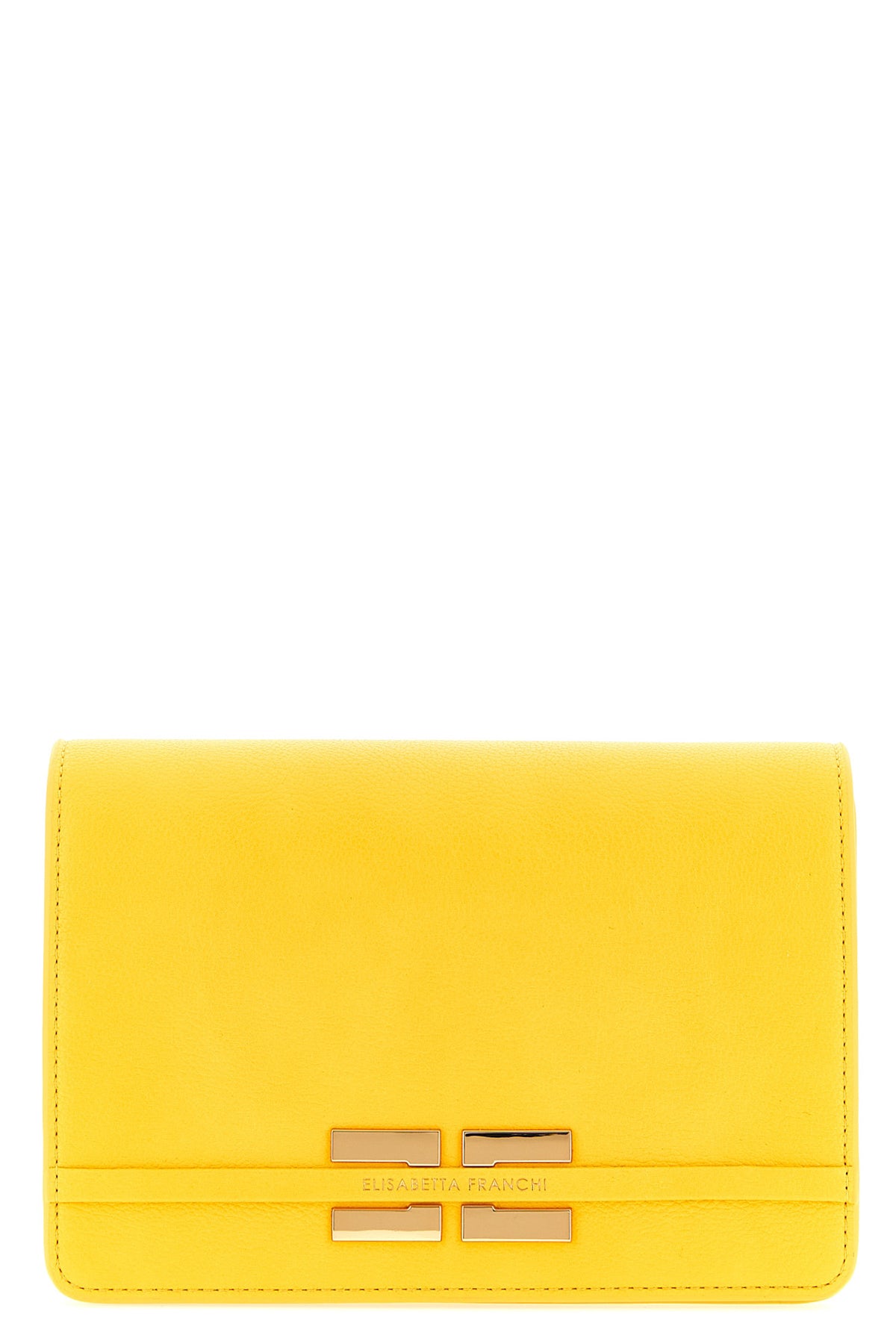 ELISABETTA FRANCHI OS crossbody bag in garnet leather-effect fabric