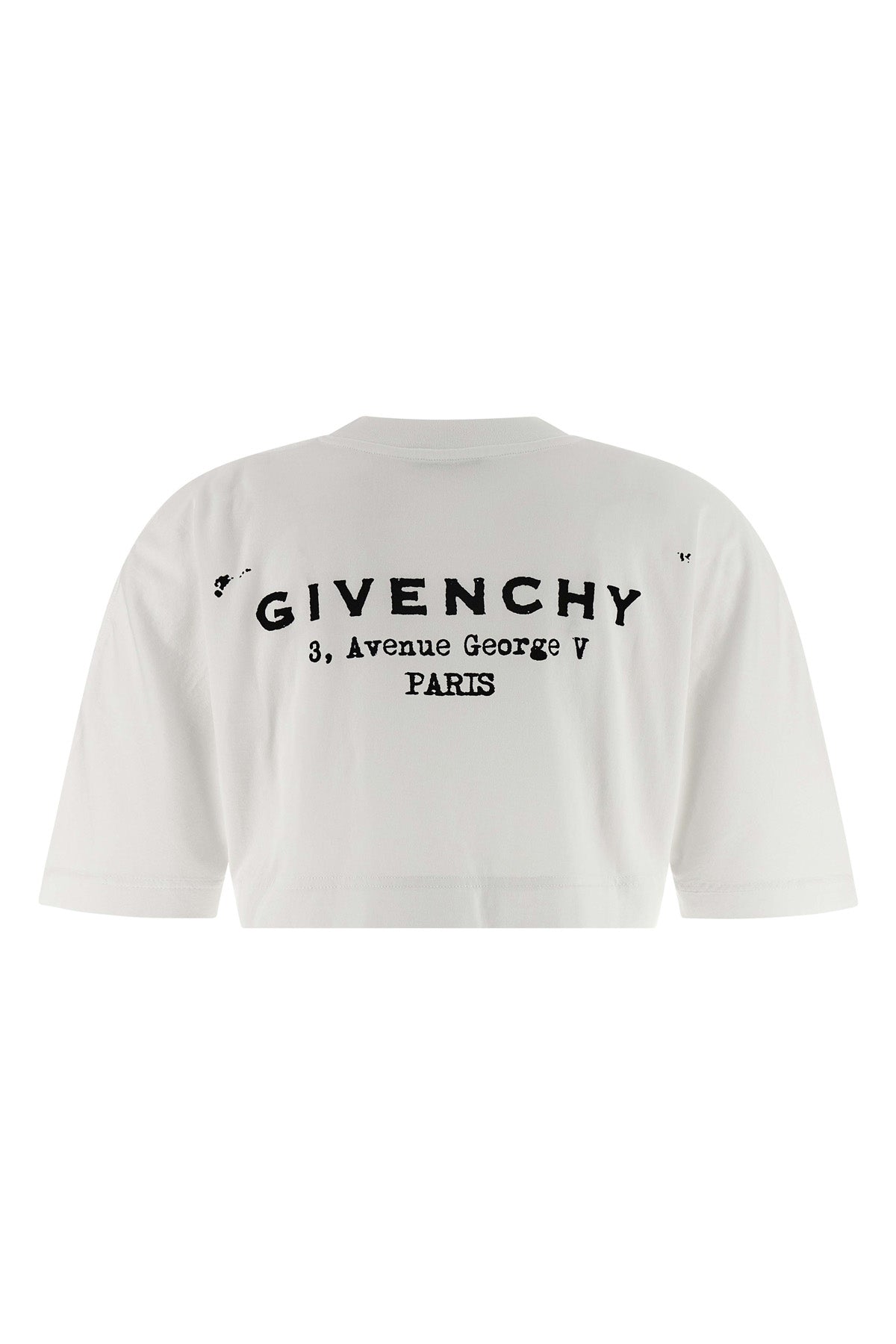 GIVENCHY XS cropped cotton crewneck t-shirt