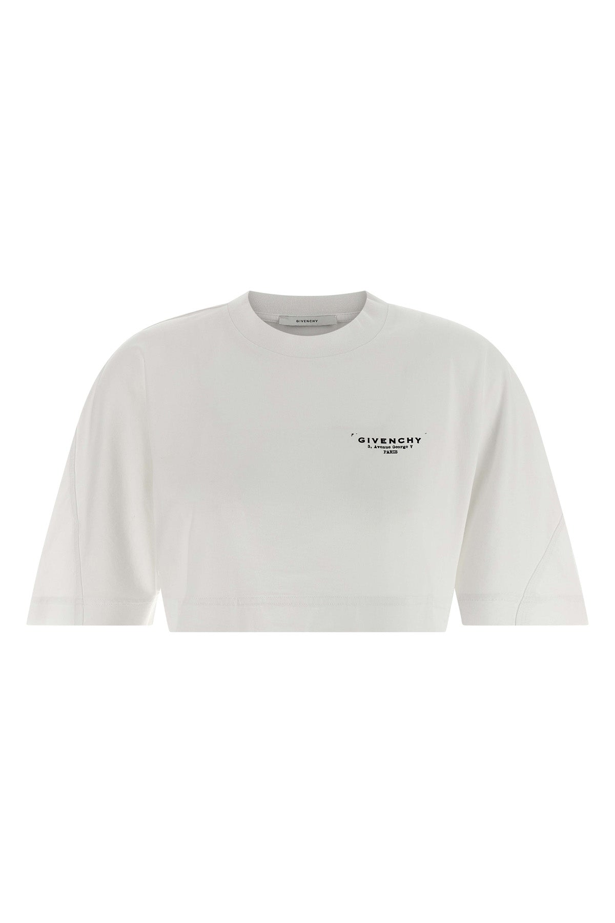 GIVENCHY XS cropped cotton crewneck t-shirt