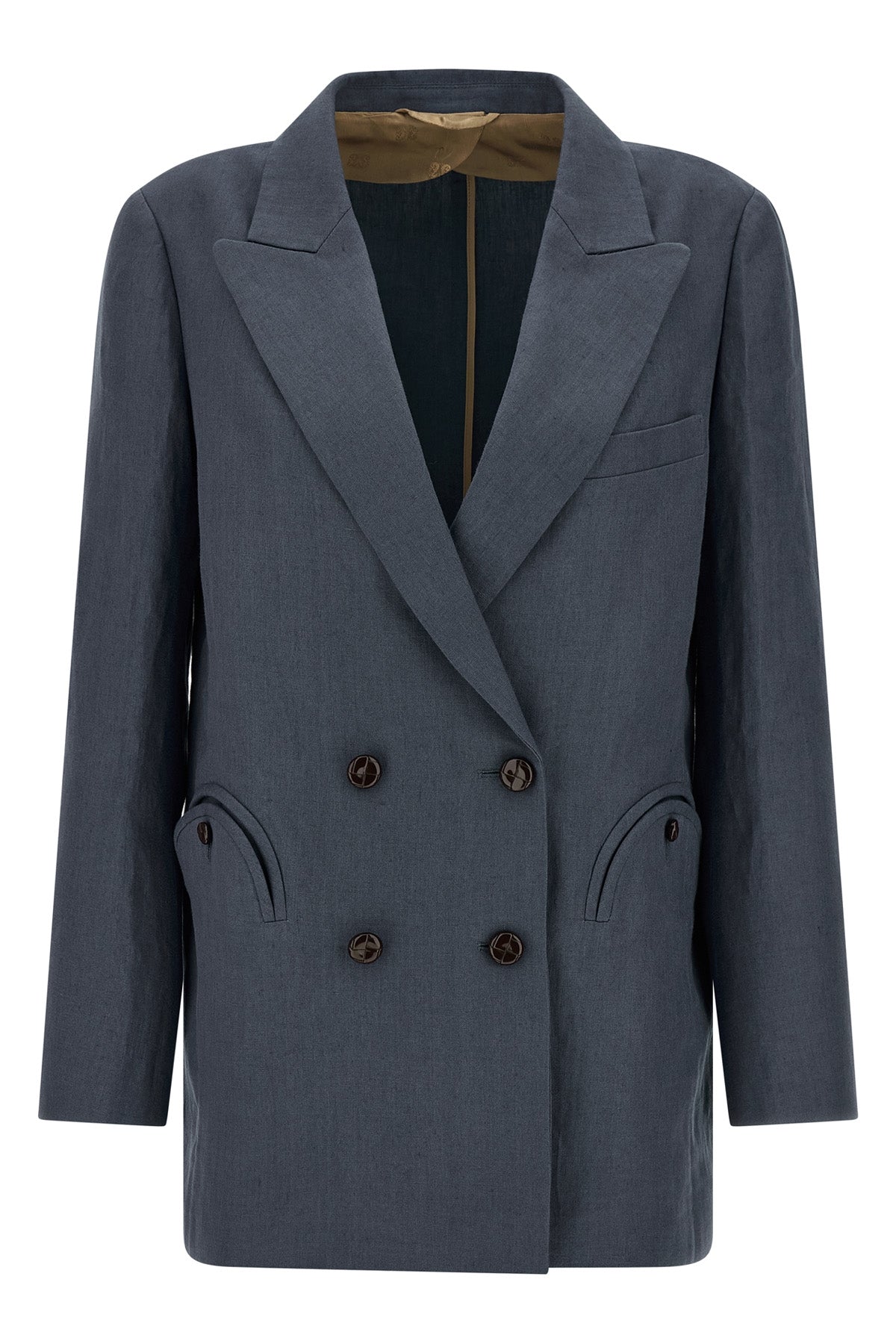 BLAZÉ MILANO 0 midday sun everyday double-breasted linen blazer