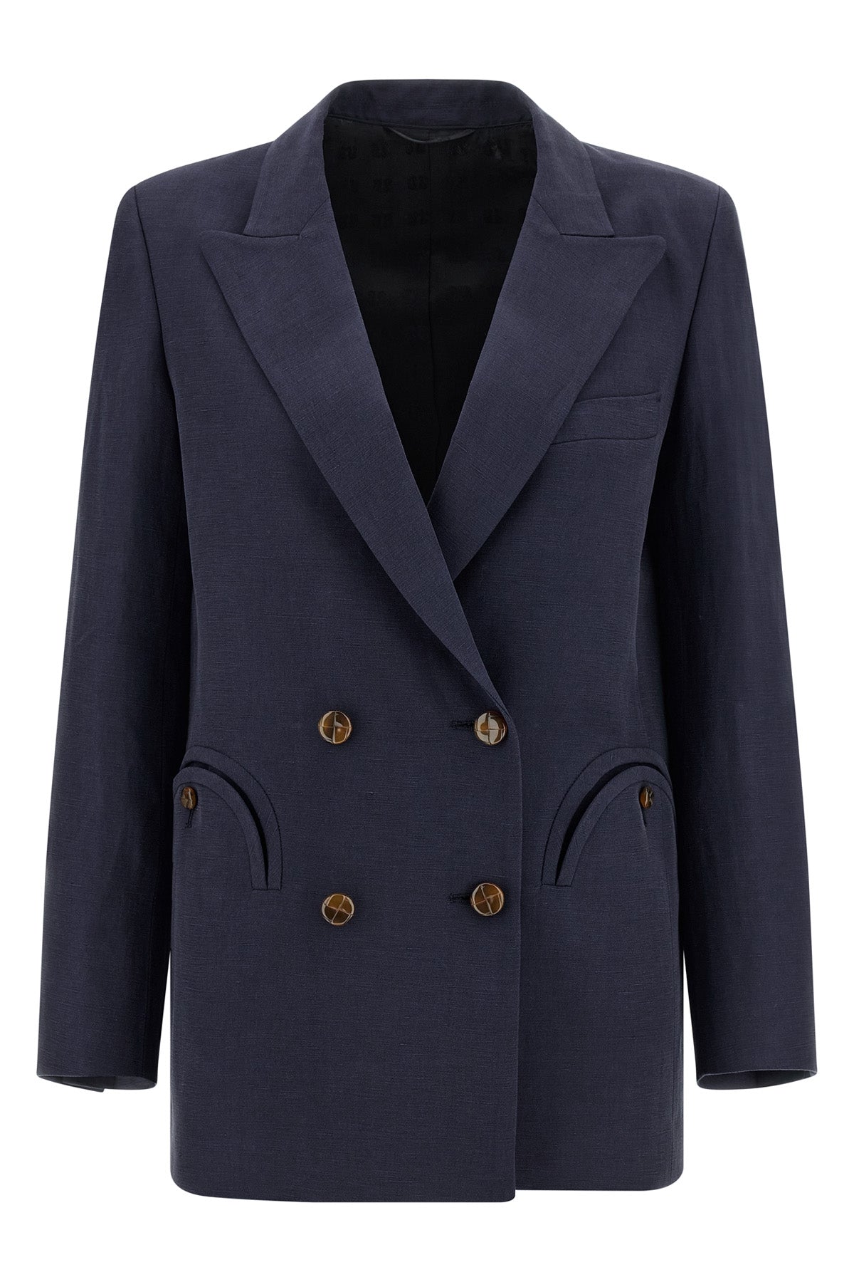 BLAZÉ MILANO 0 savannah everyday blazer in ultralight silk and linen blend