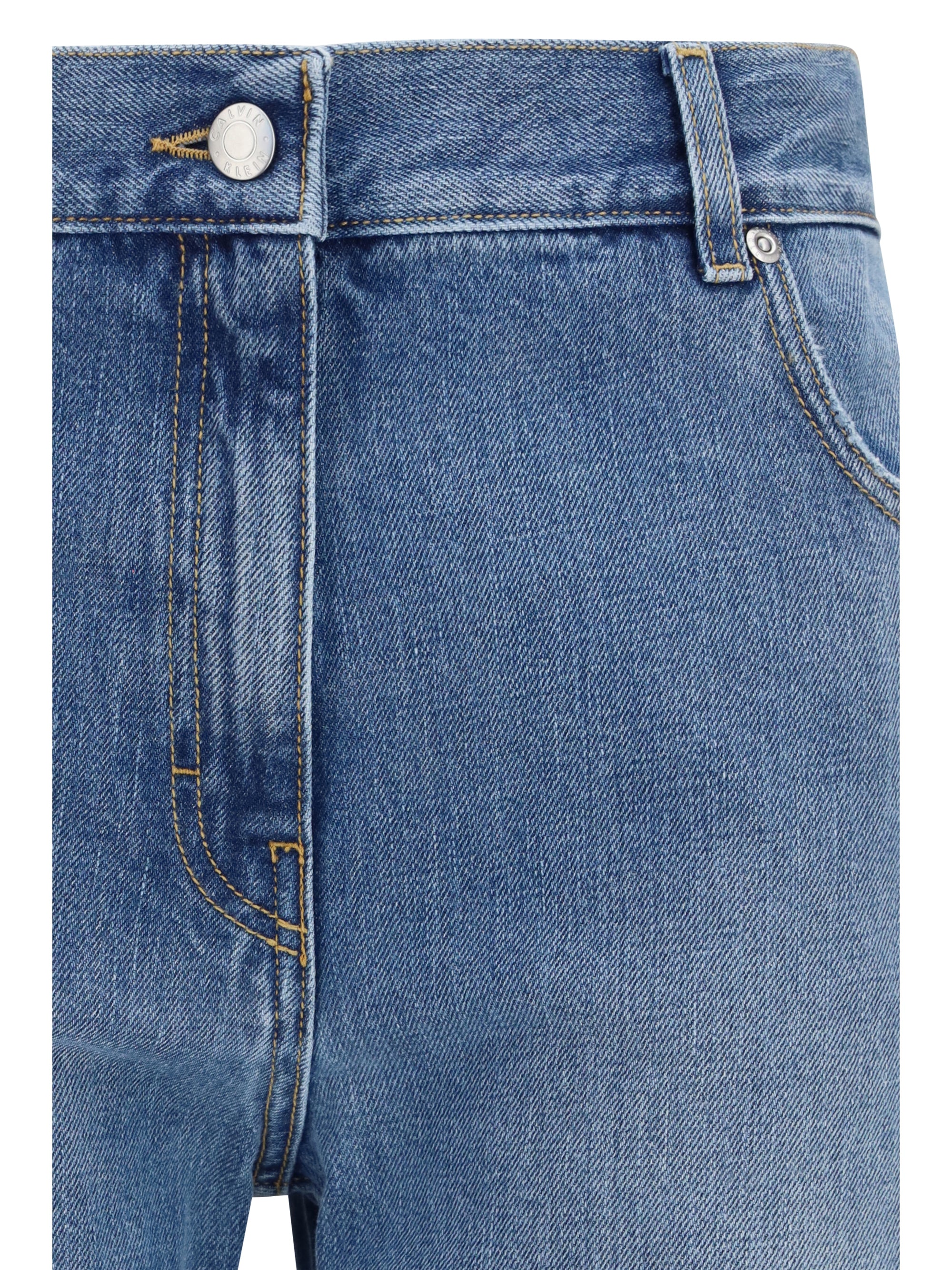 straight-leg jeans in denim