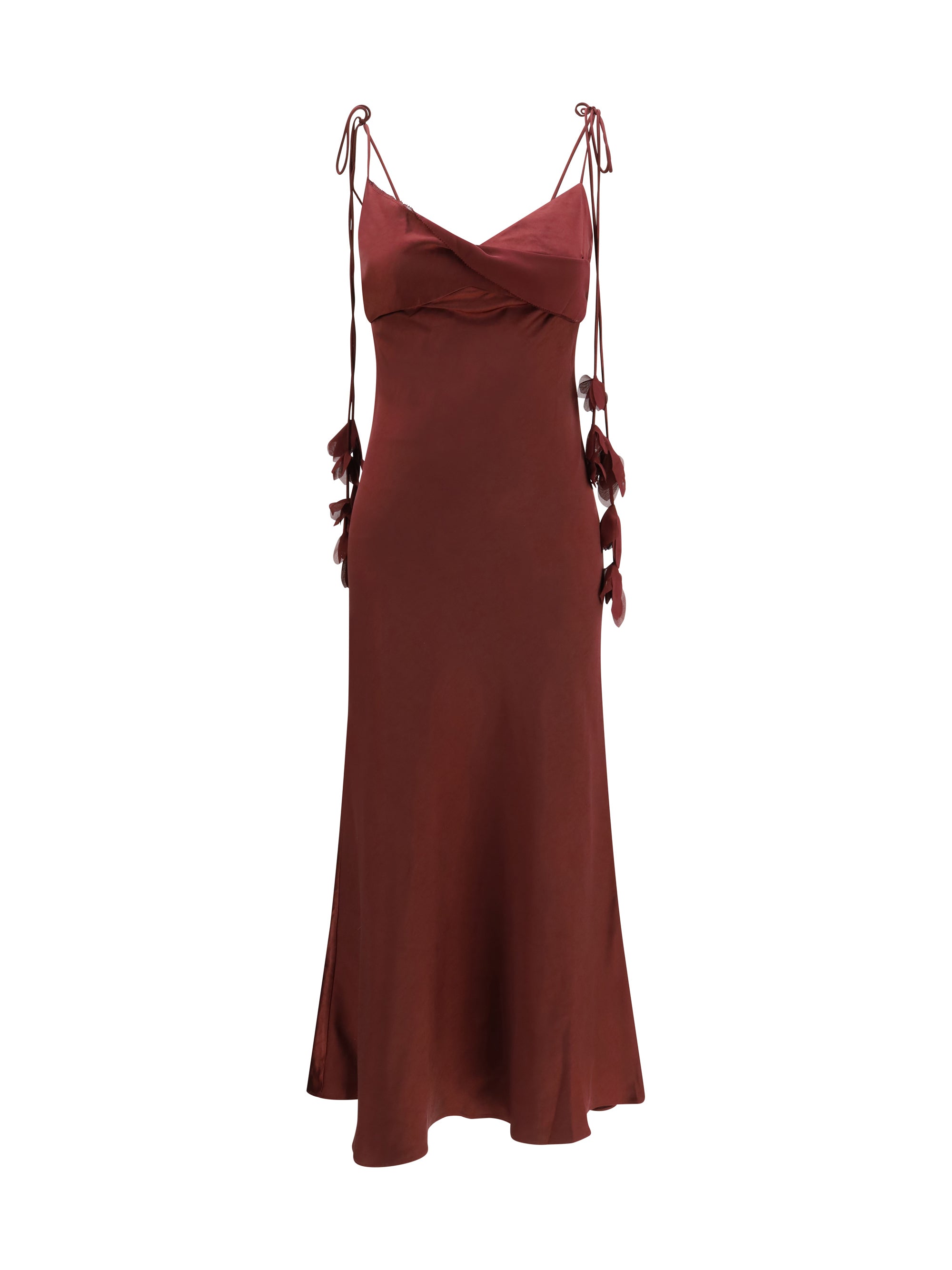 SELF-PORTRAIT 6 satin flower midi dress