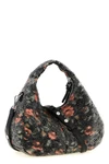 the hobo mini flowers ganni bag redefines the classic curved silhouette throug