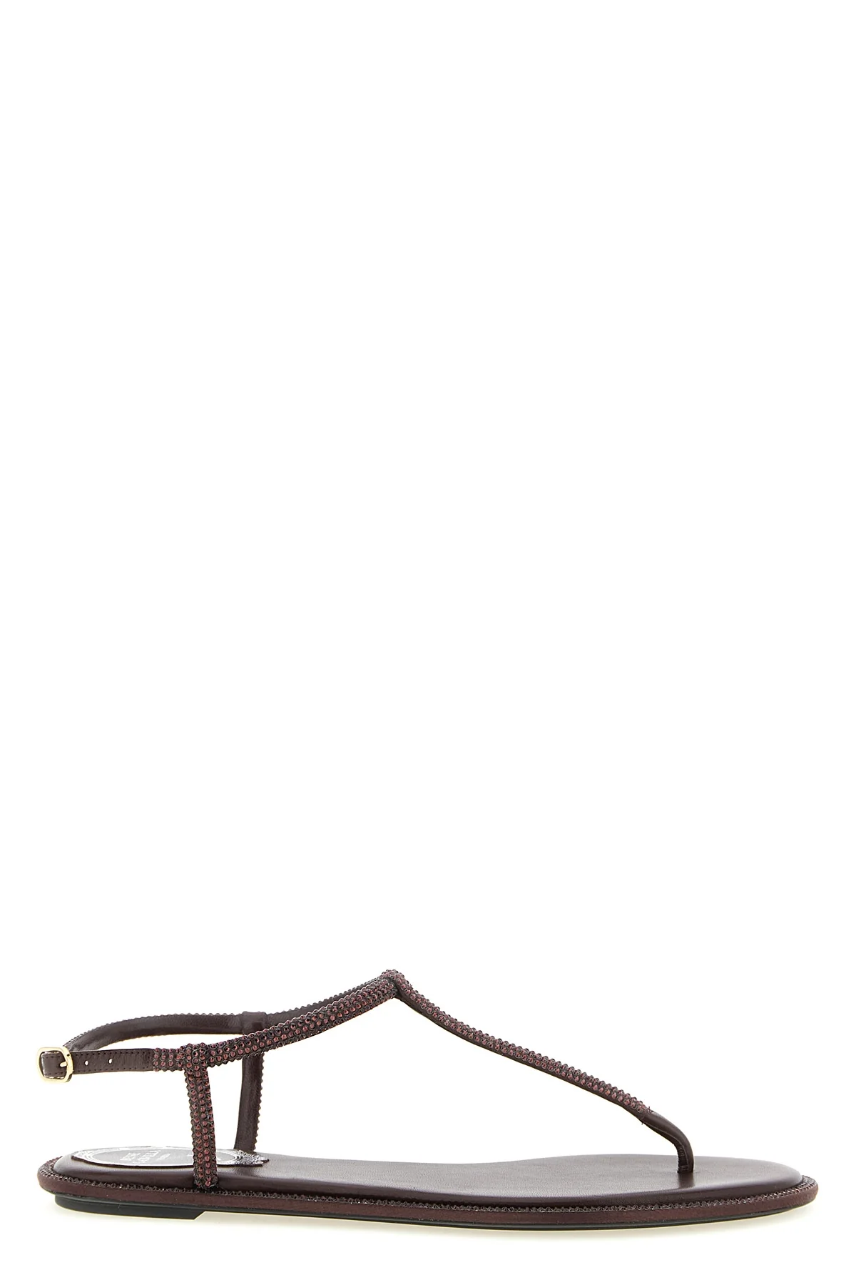diana flat leather flip-flop sandals