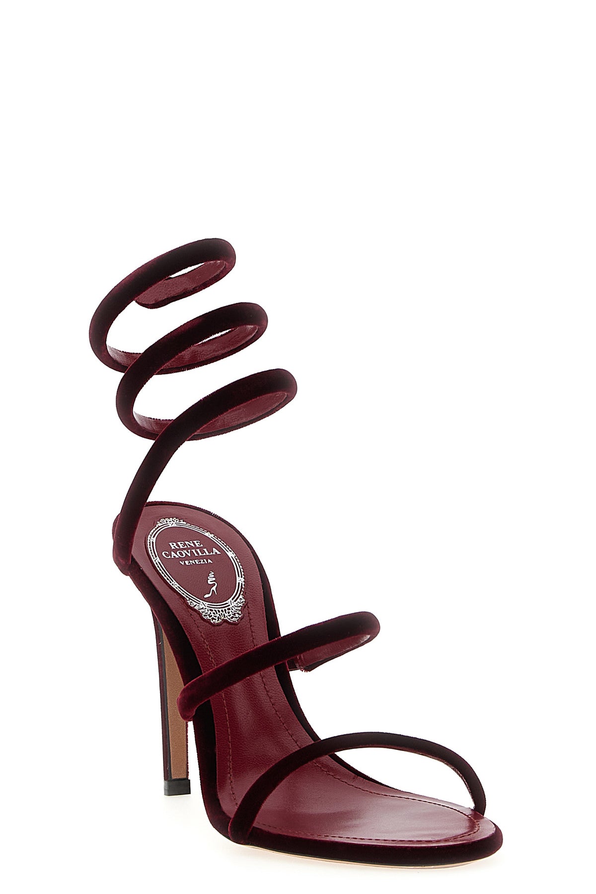 RENÉ CAOVILLA 35.5 cleo velvet sandals