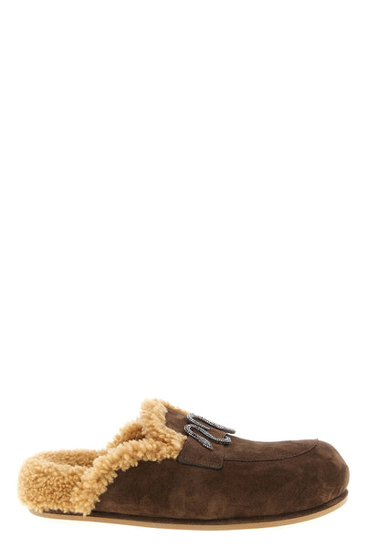 morgana suede sabots