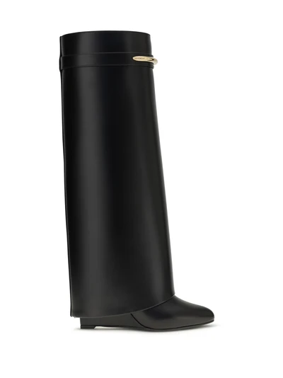 leather shark boots