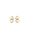 two-tone speckled enamel earrings