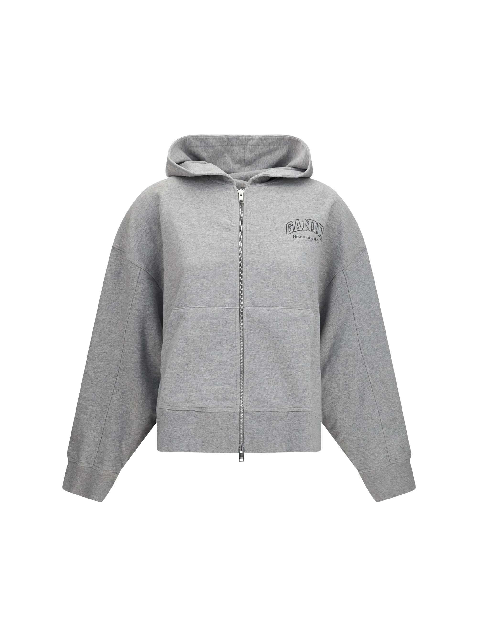cotton zip-up hoodie