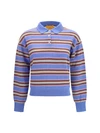 college striped polo sweater