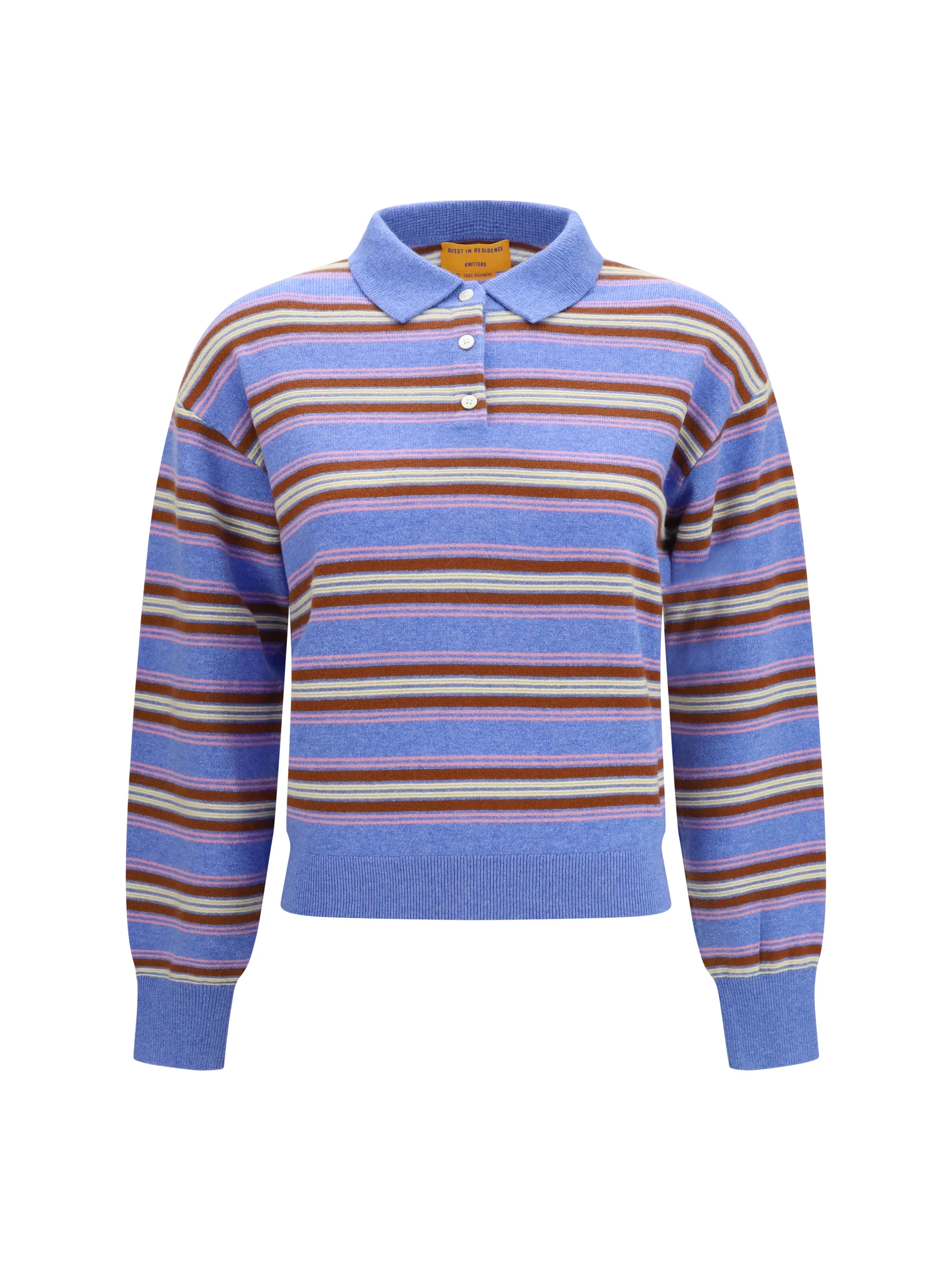 college striped polo sweater