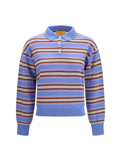 college striped polo sweater