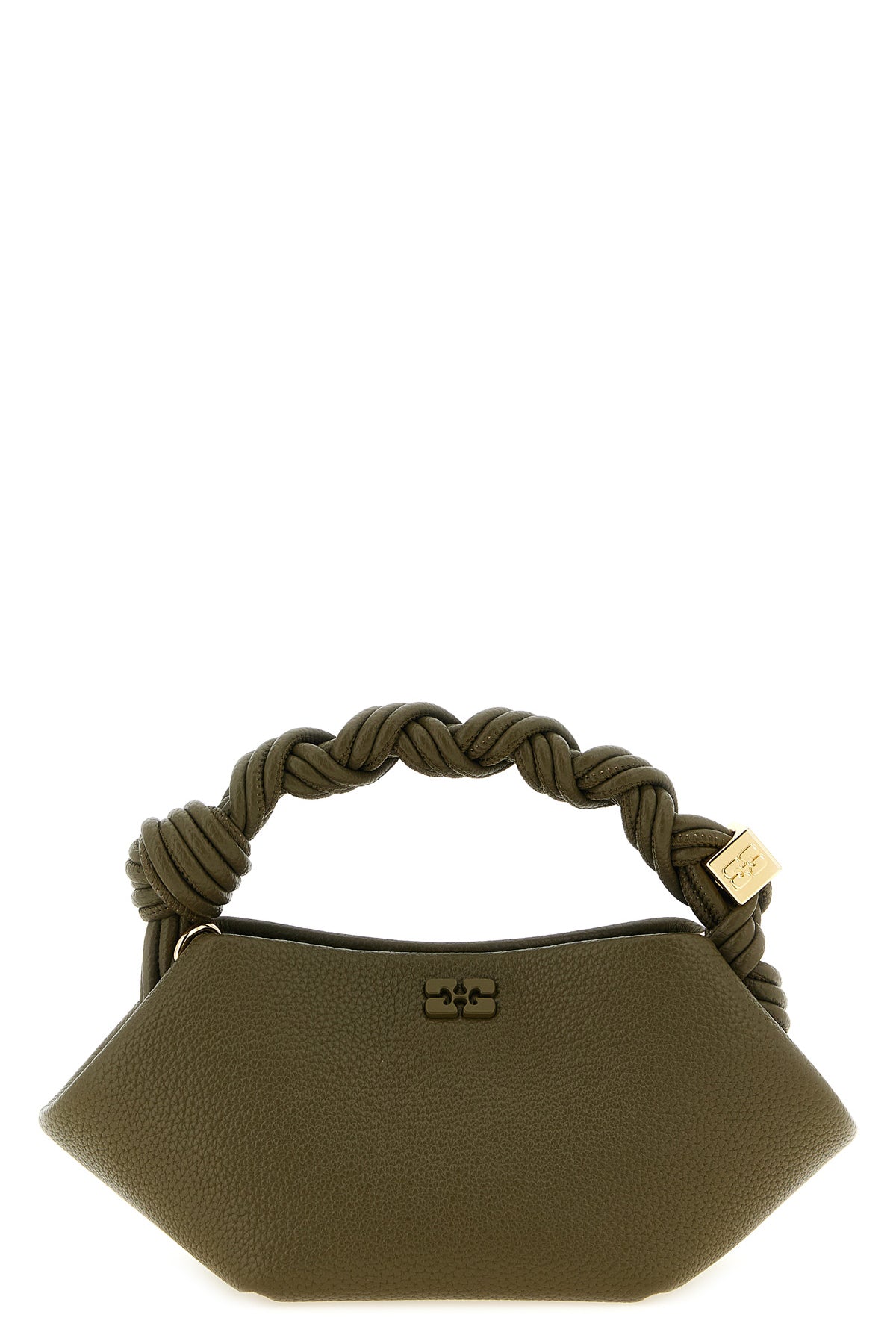 bou mini handbag in hammered leather-effect fabric