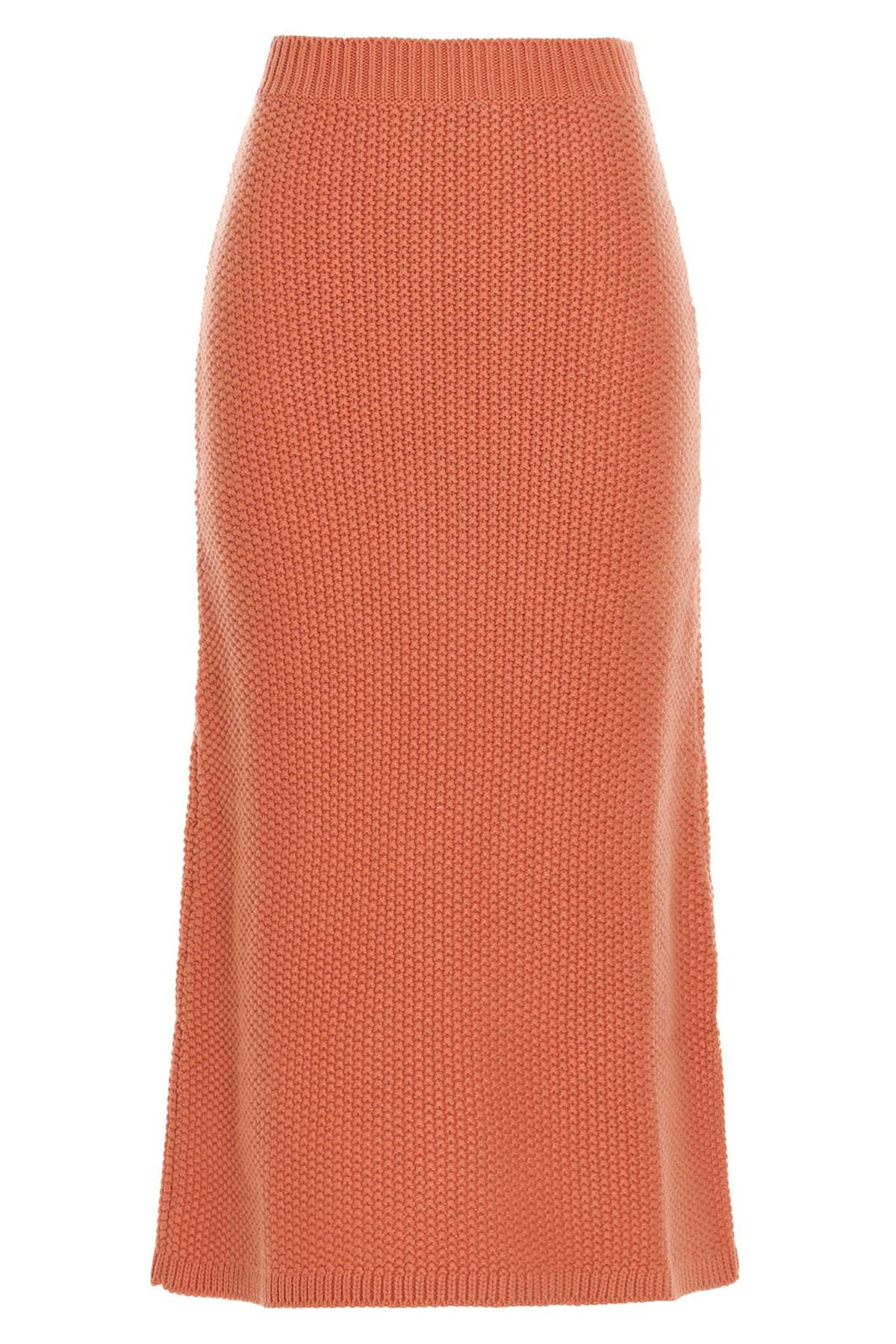CHLOÉ S cashmere fabric long skirt