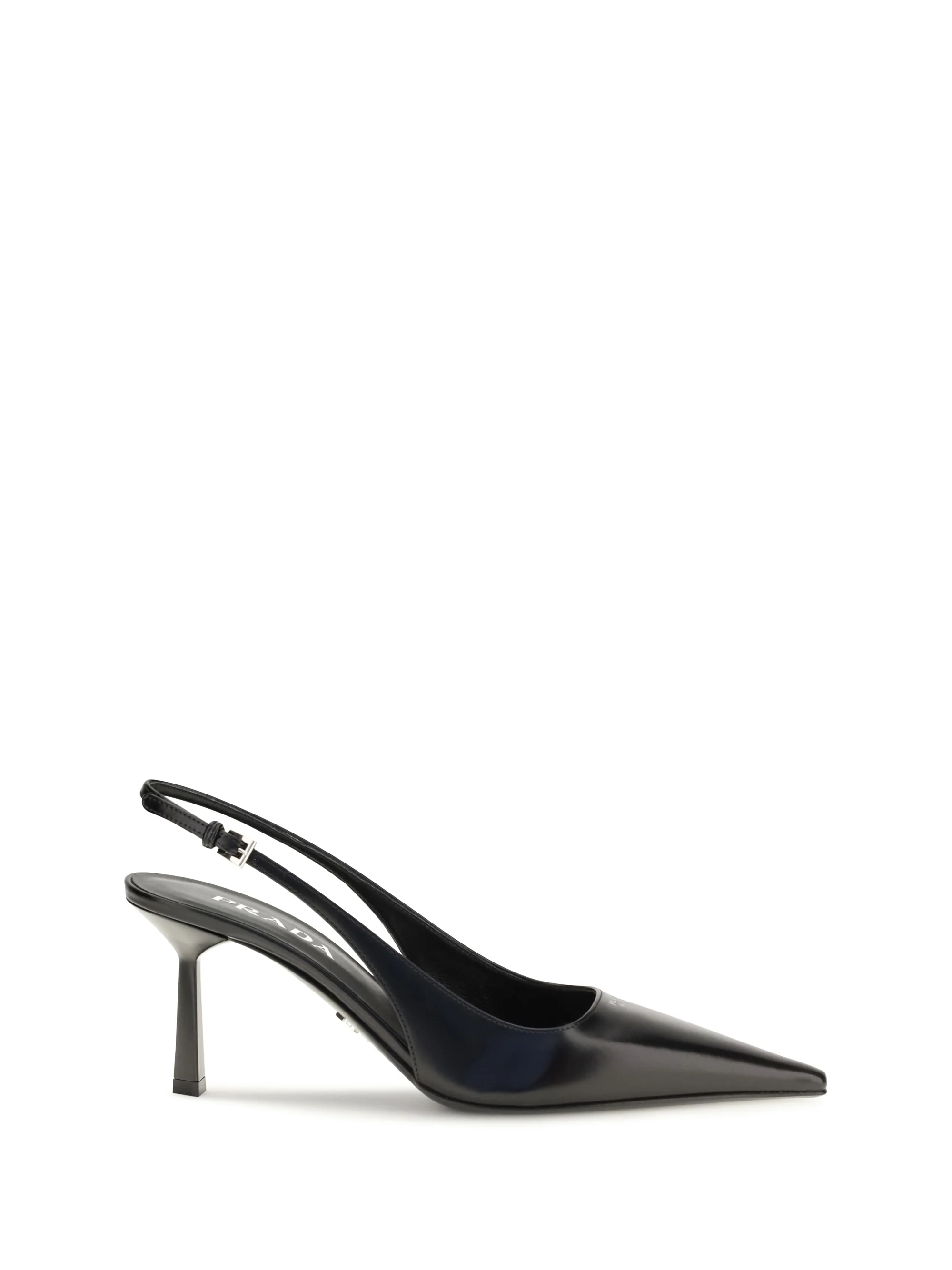 PRADA 36 leather slingback pumps
