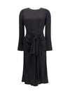 draped viscose dress