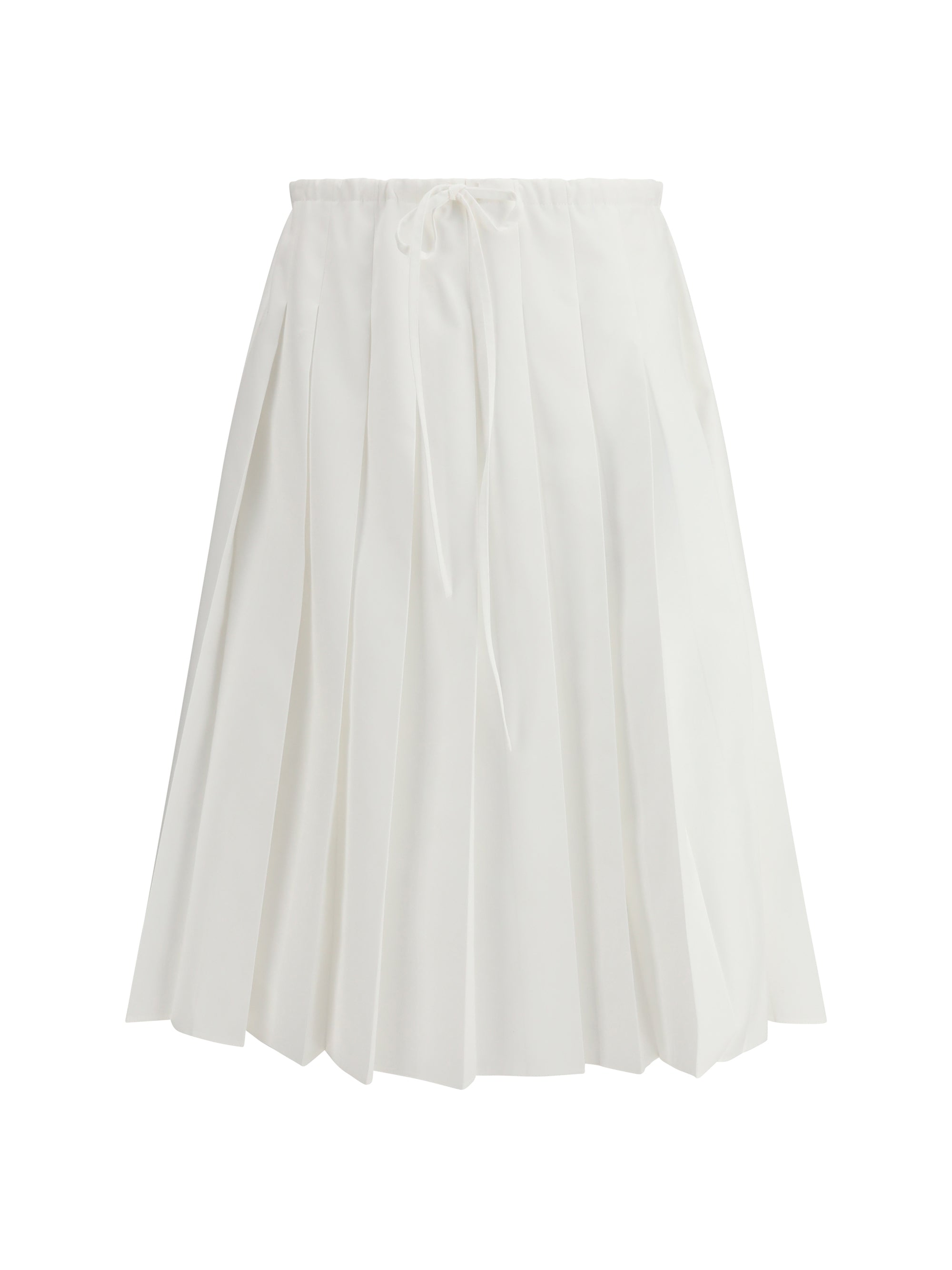 pleated jersey skirt