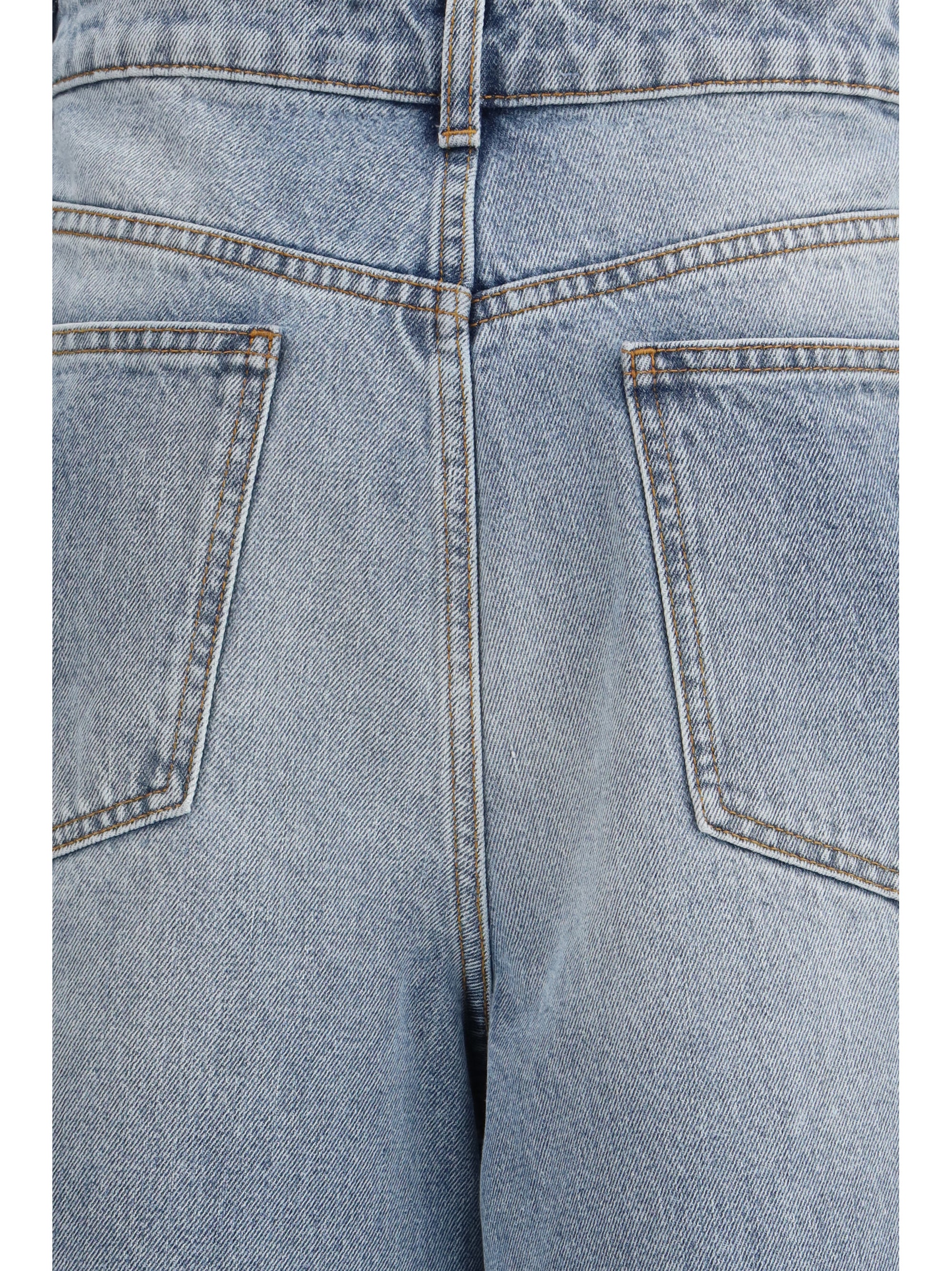straight-leg jeans
