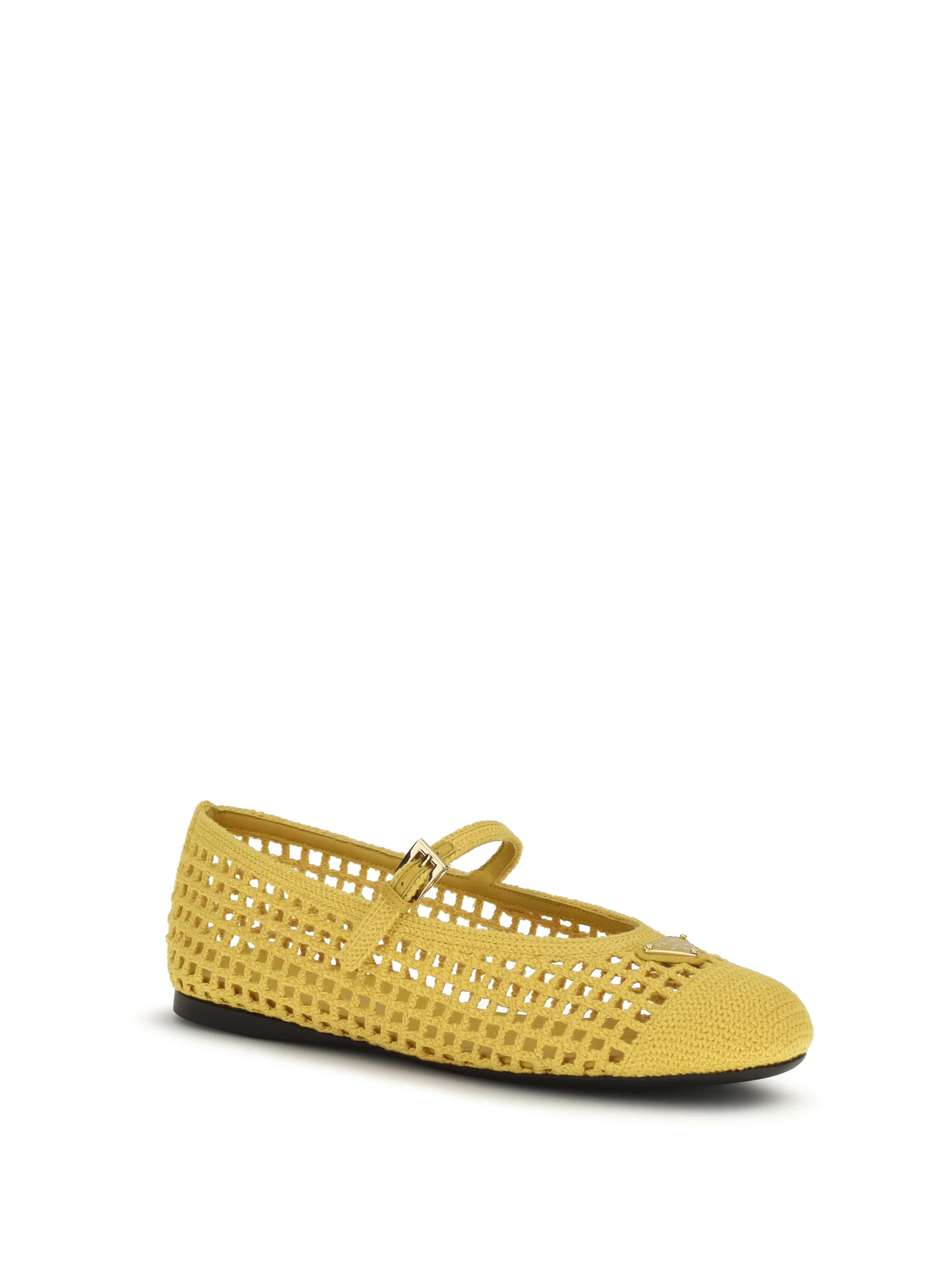PRADA 37 crochet ballerinas