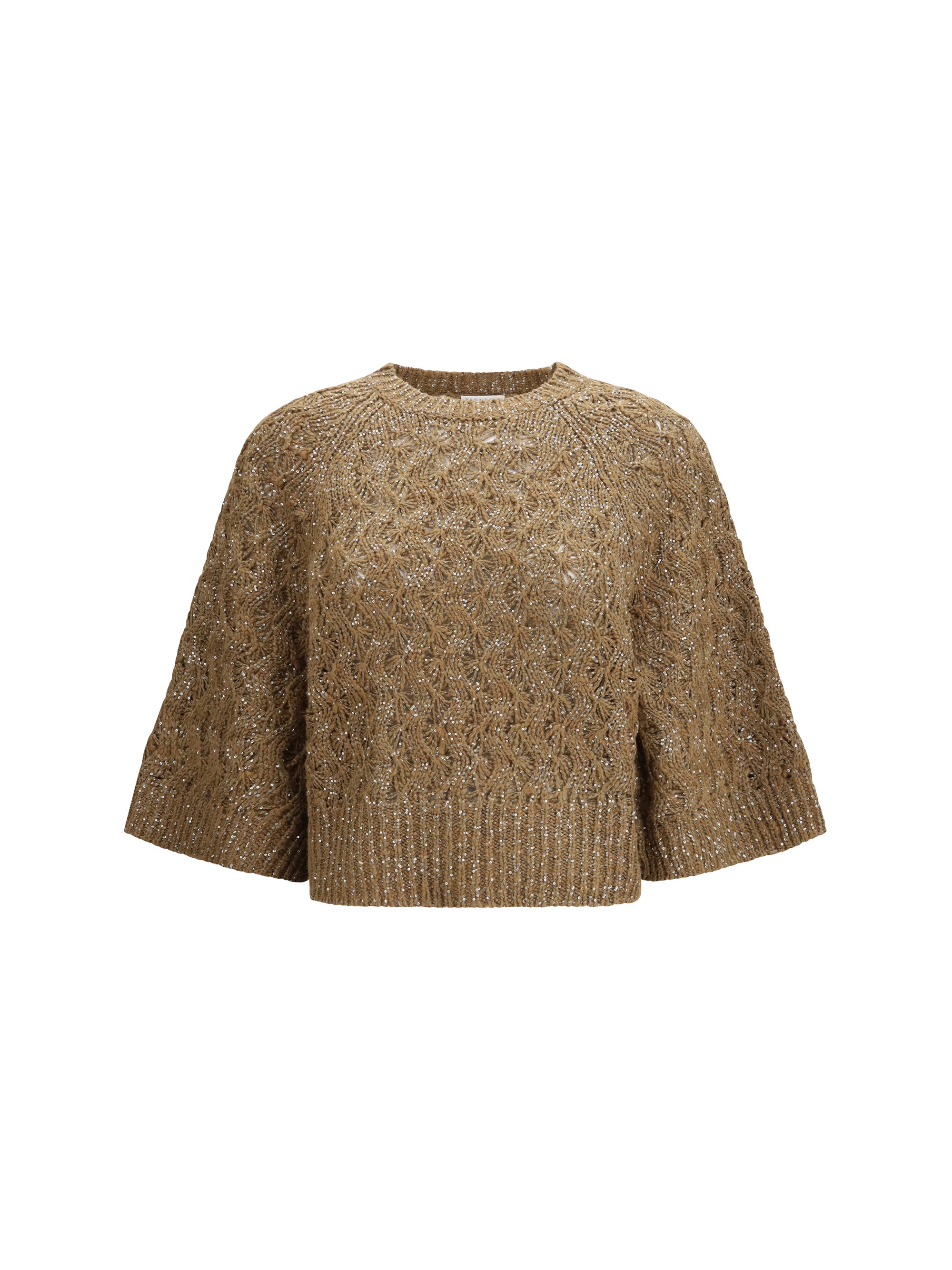 BRUNELLO CUCINELLI L open-knit construction sweater 