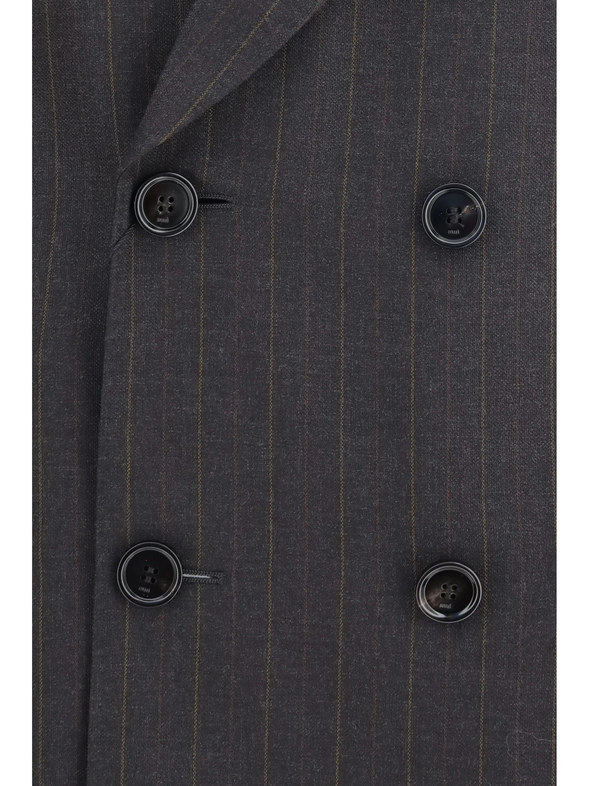 striped wool double breasted blazer