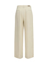 wide leg canvas pants