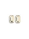 mottled gold earrings
