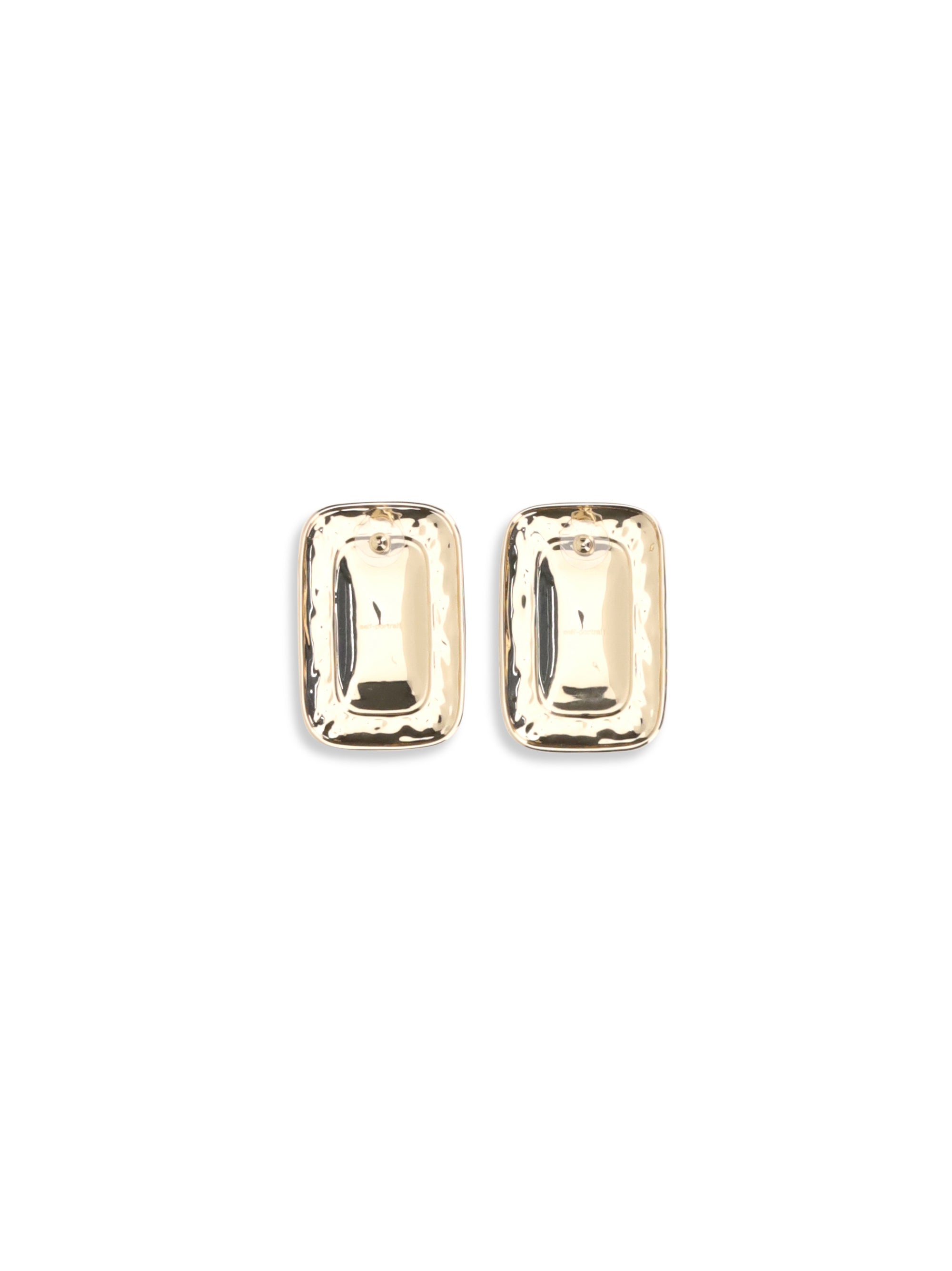 mottled gold earrings