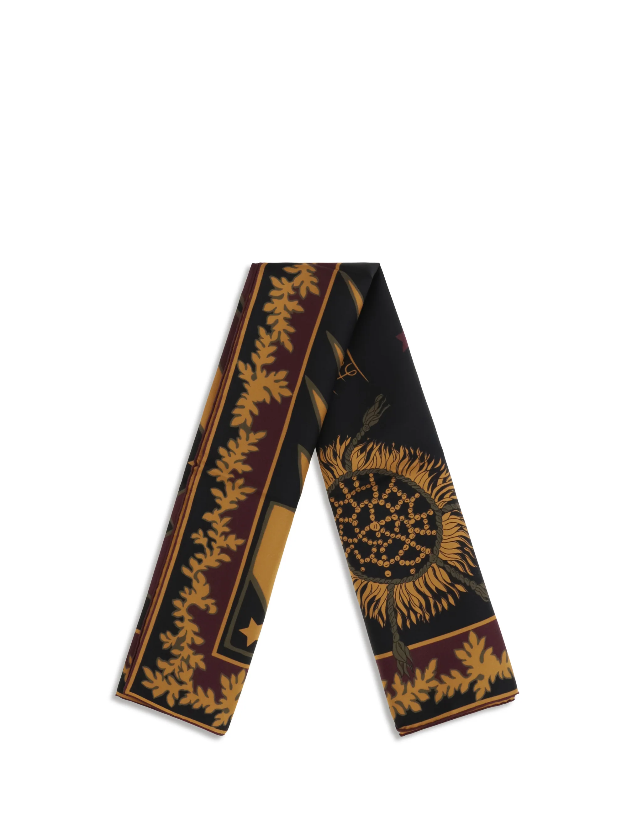 PUCCI OS printed silk twill scarf