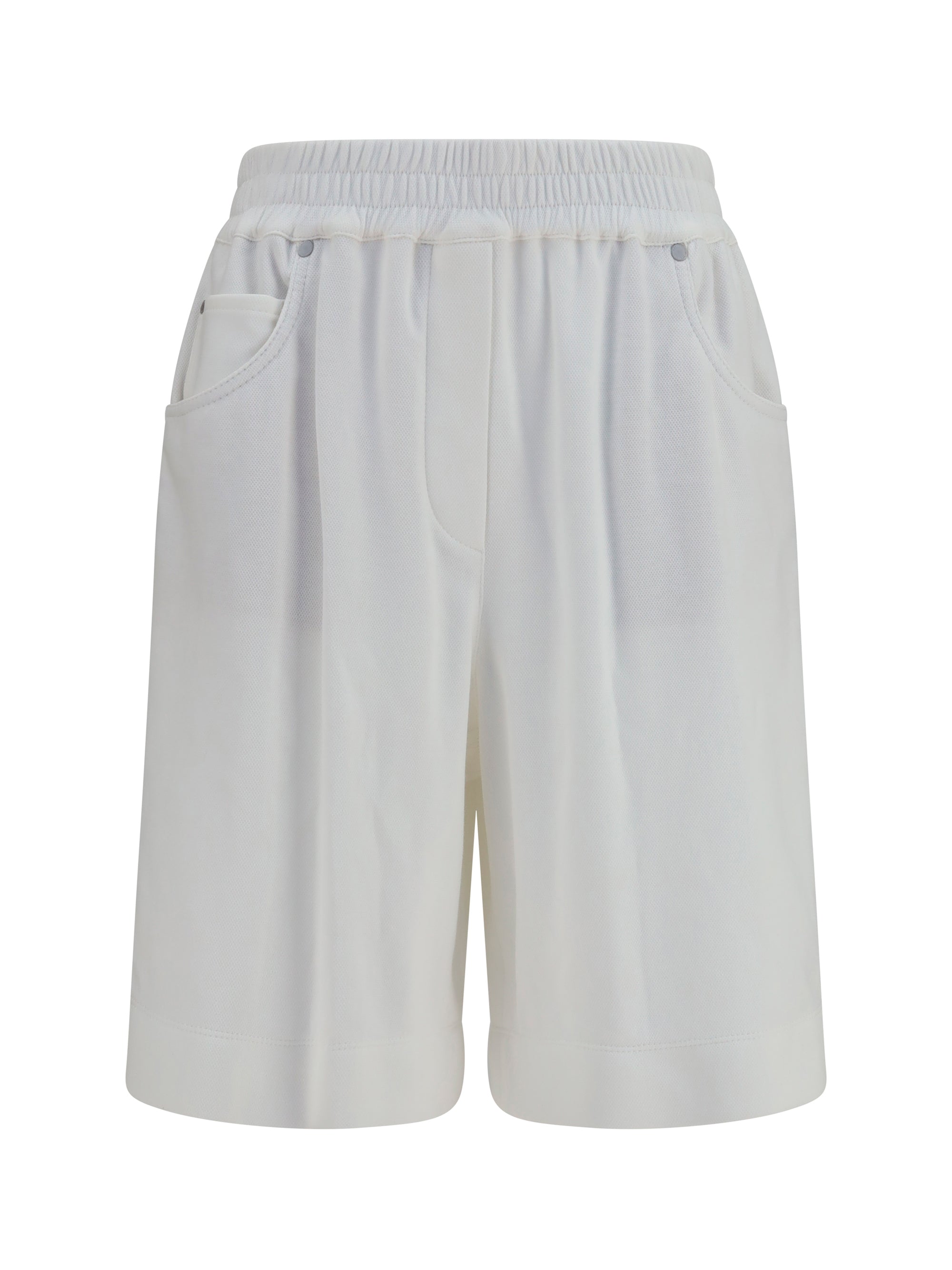BRUNELLO CUCINELLI 40 cotton piqué shorts