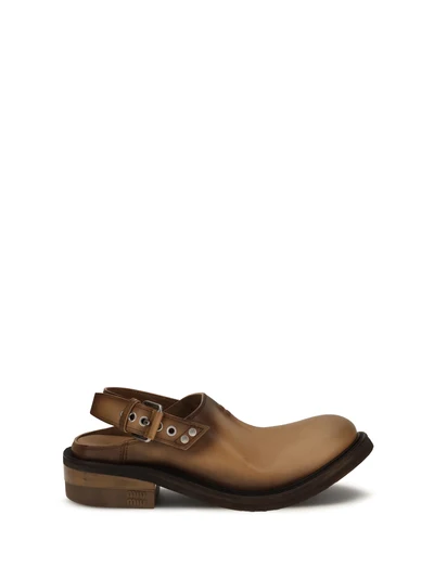 foule leather mules