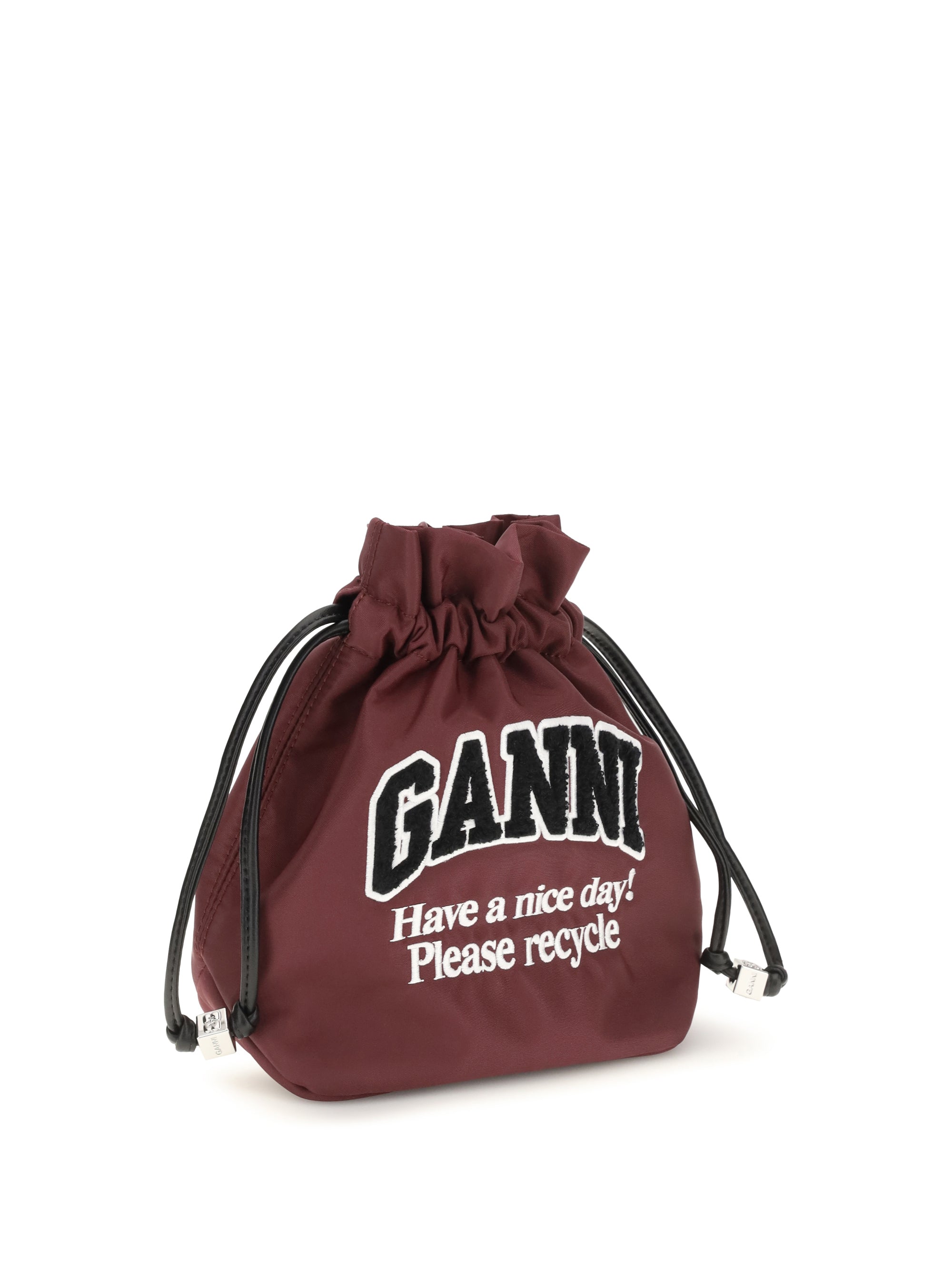 GANNI OS nylon pouch 
