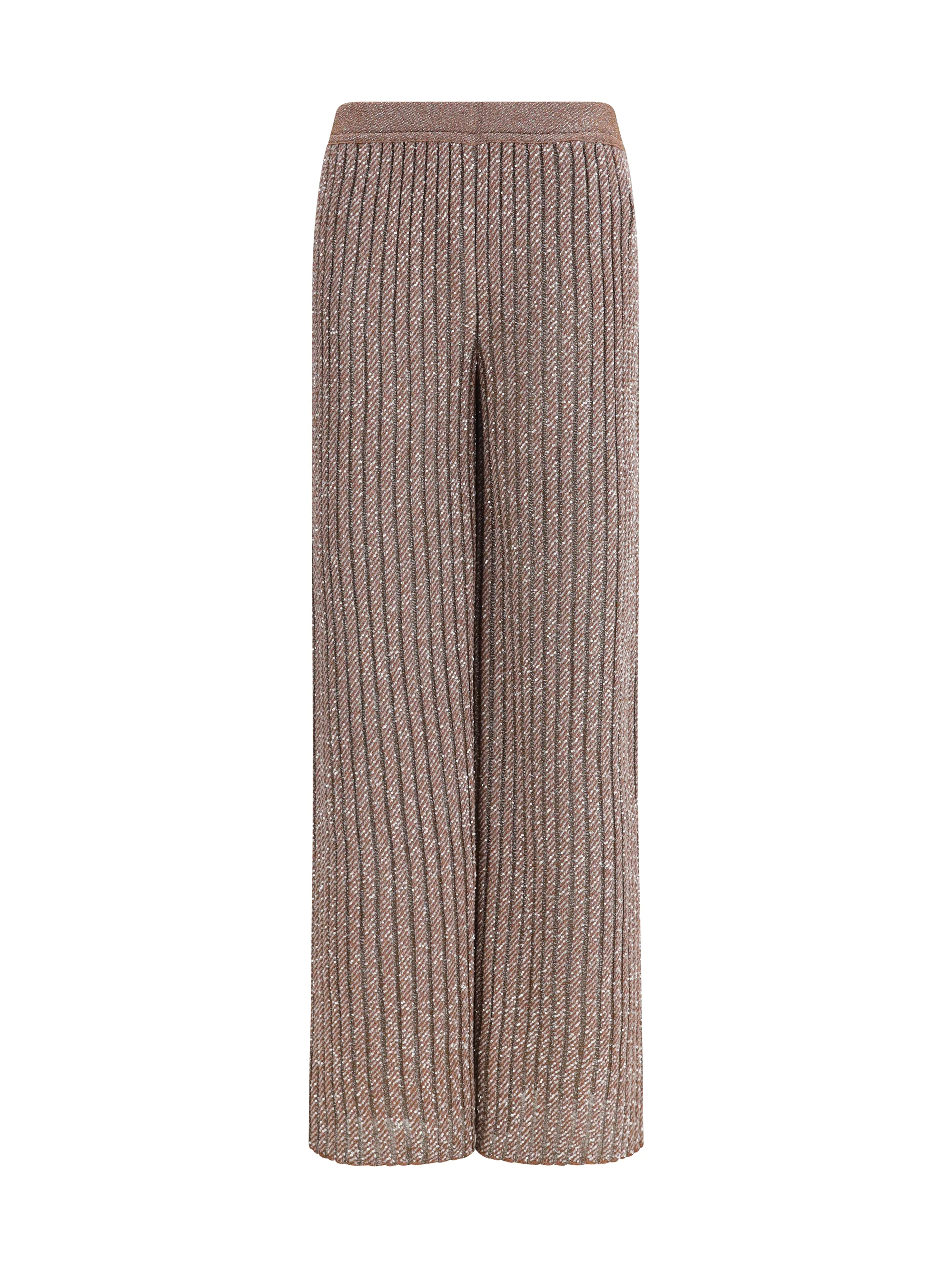 MISSONI 42 tailored pants in lamé viscose with sequins