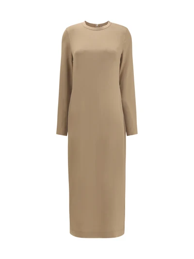 long satin dress