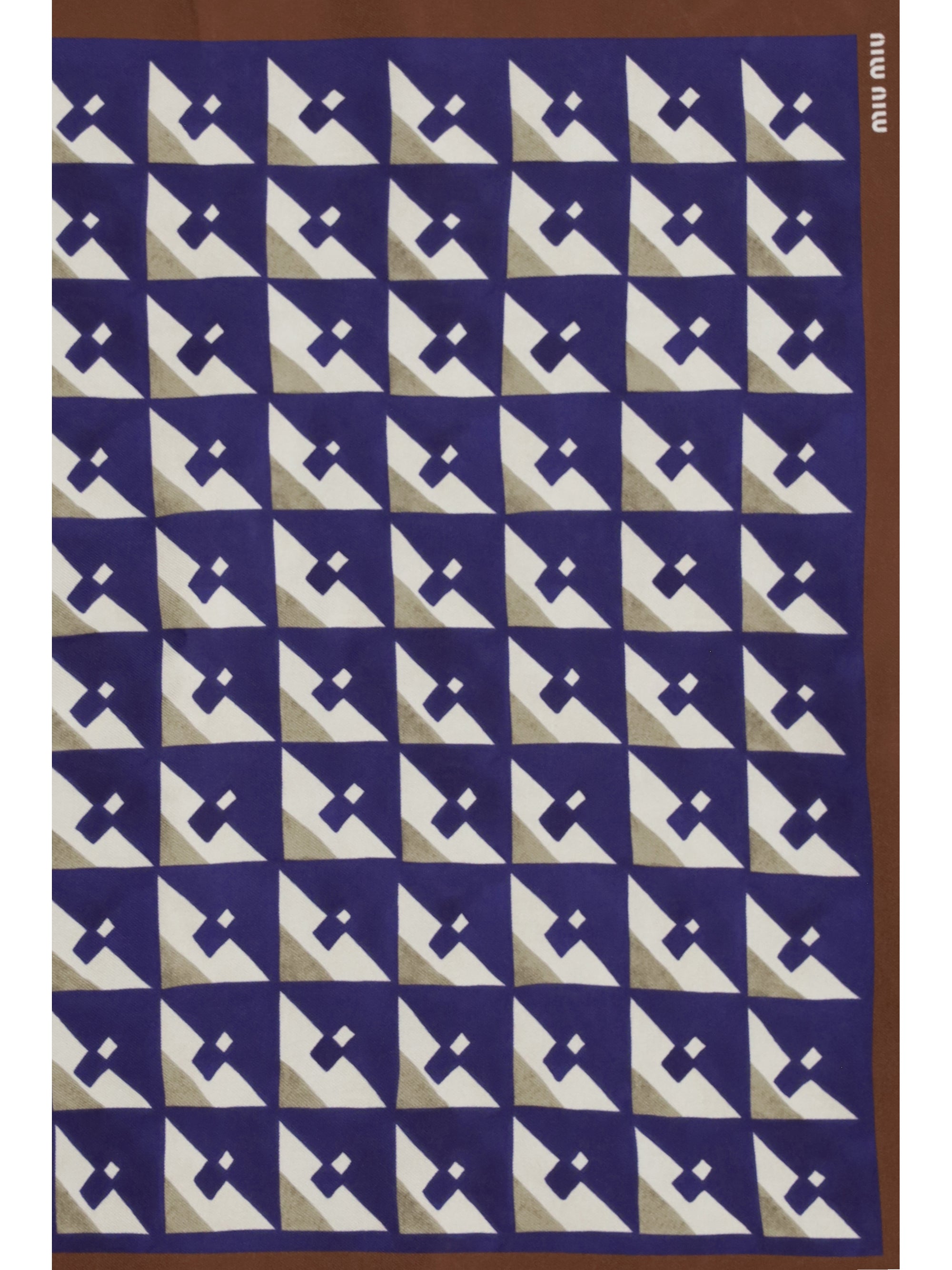 geometric print scarf