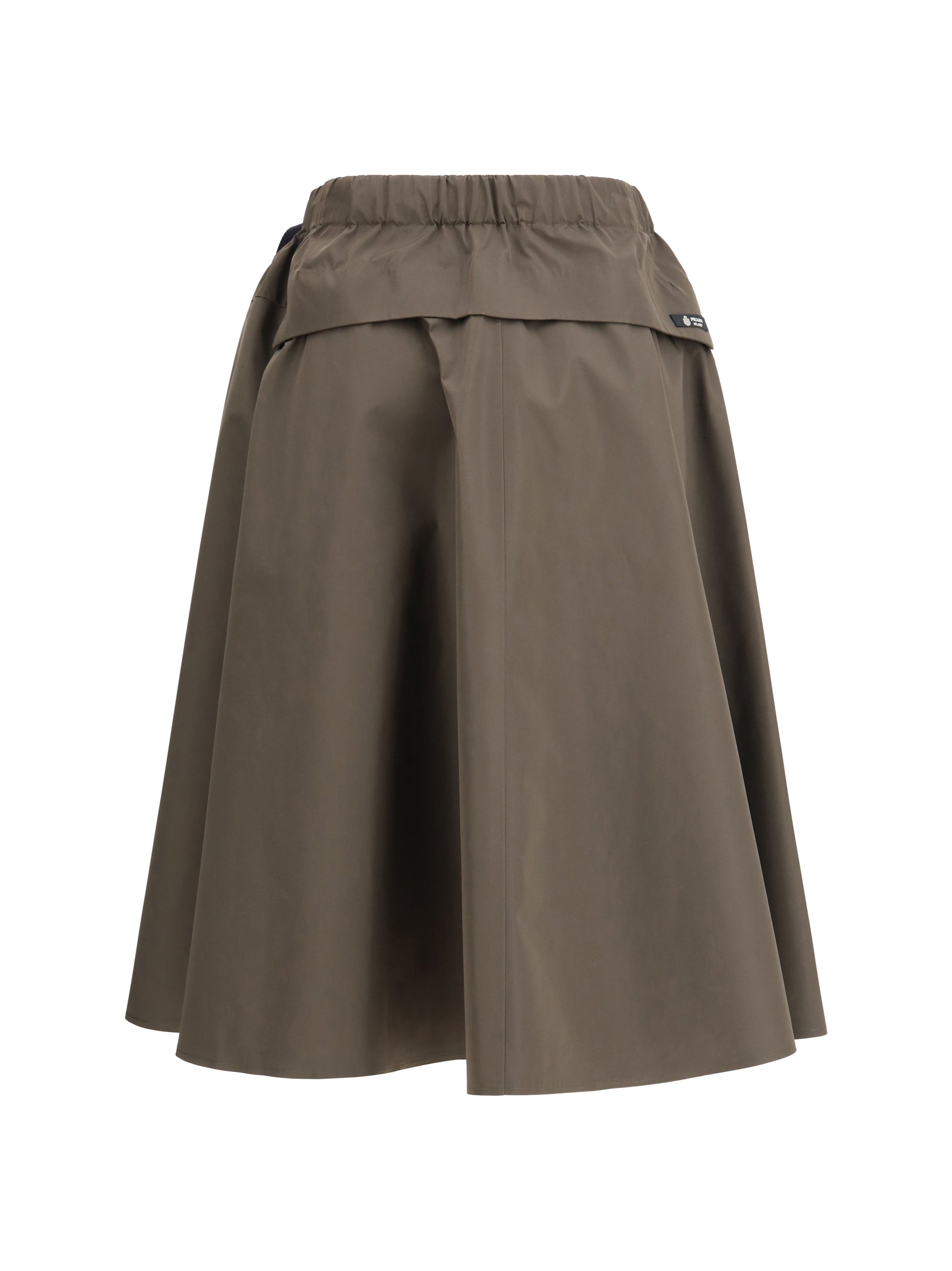 PRADA 38 nylon midi skirt 