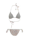 triangle bikini with roselline print