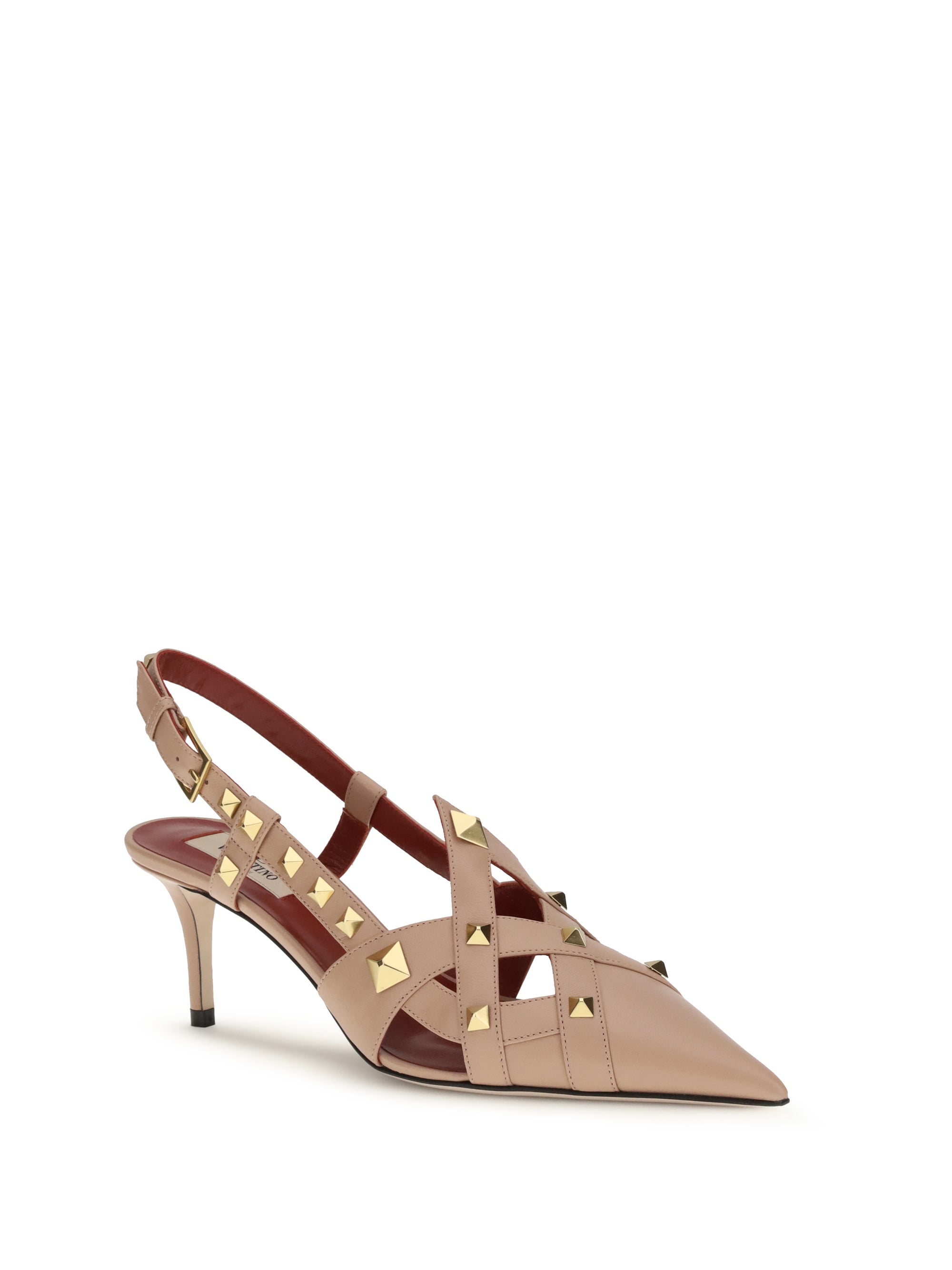 VALENTINO GARAVANI 37.5 studdy slingback pumps