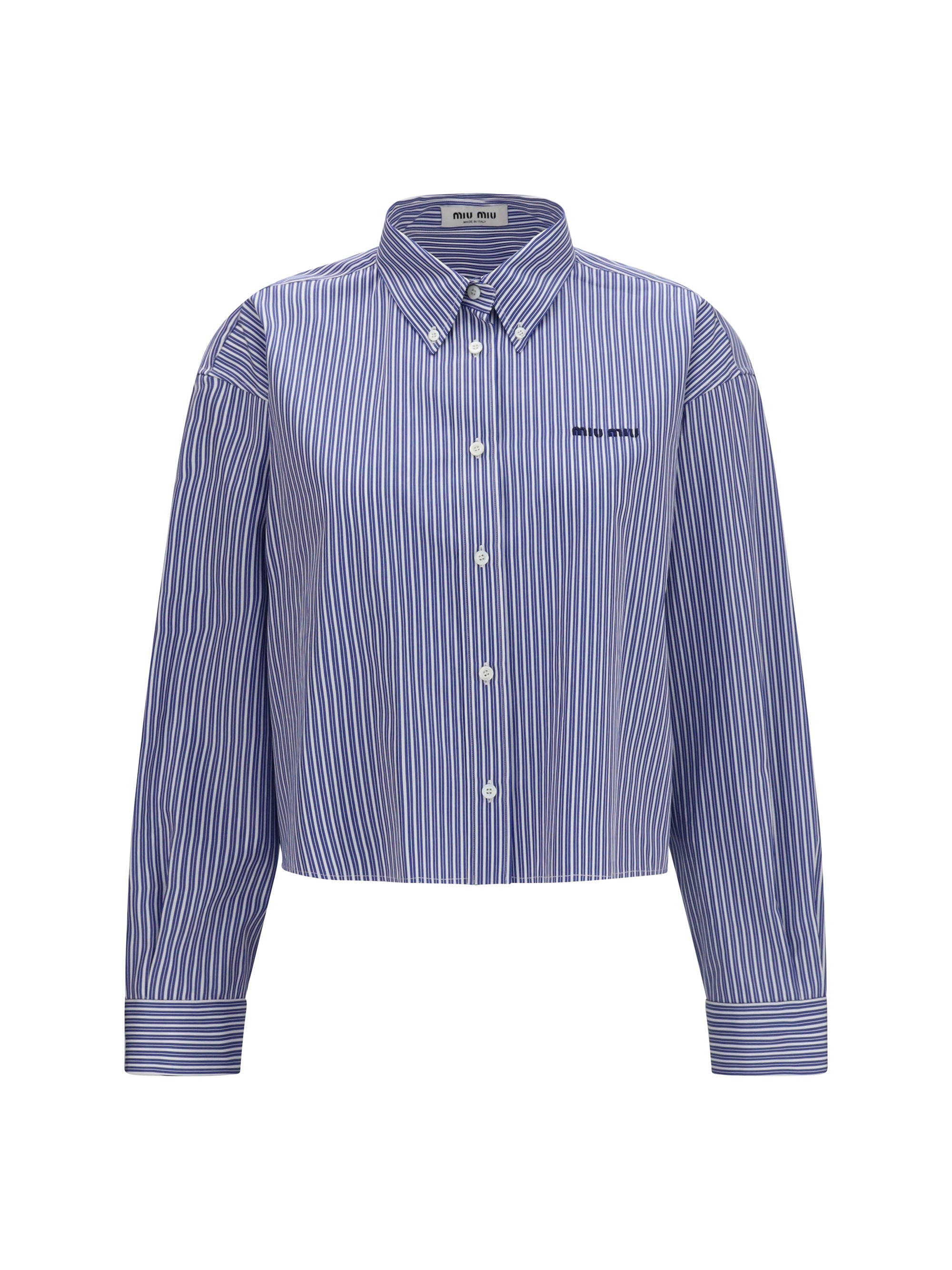 MIU MIU 40 striped cotton shirt 