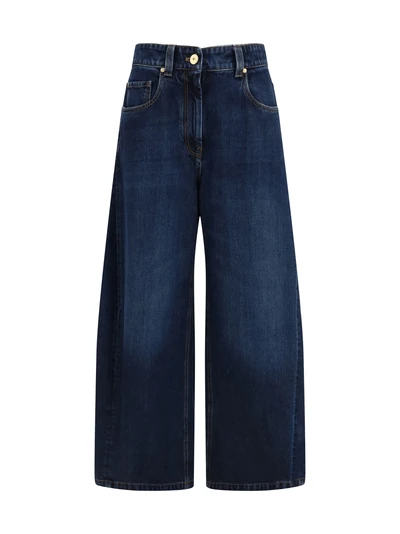 barrel-leg jeans