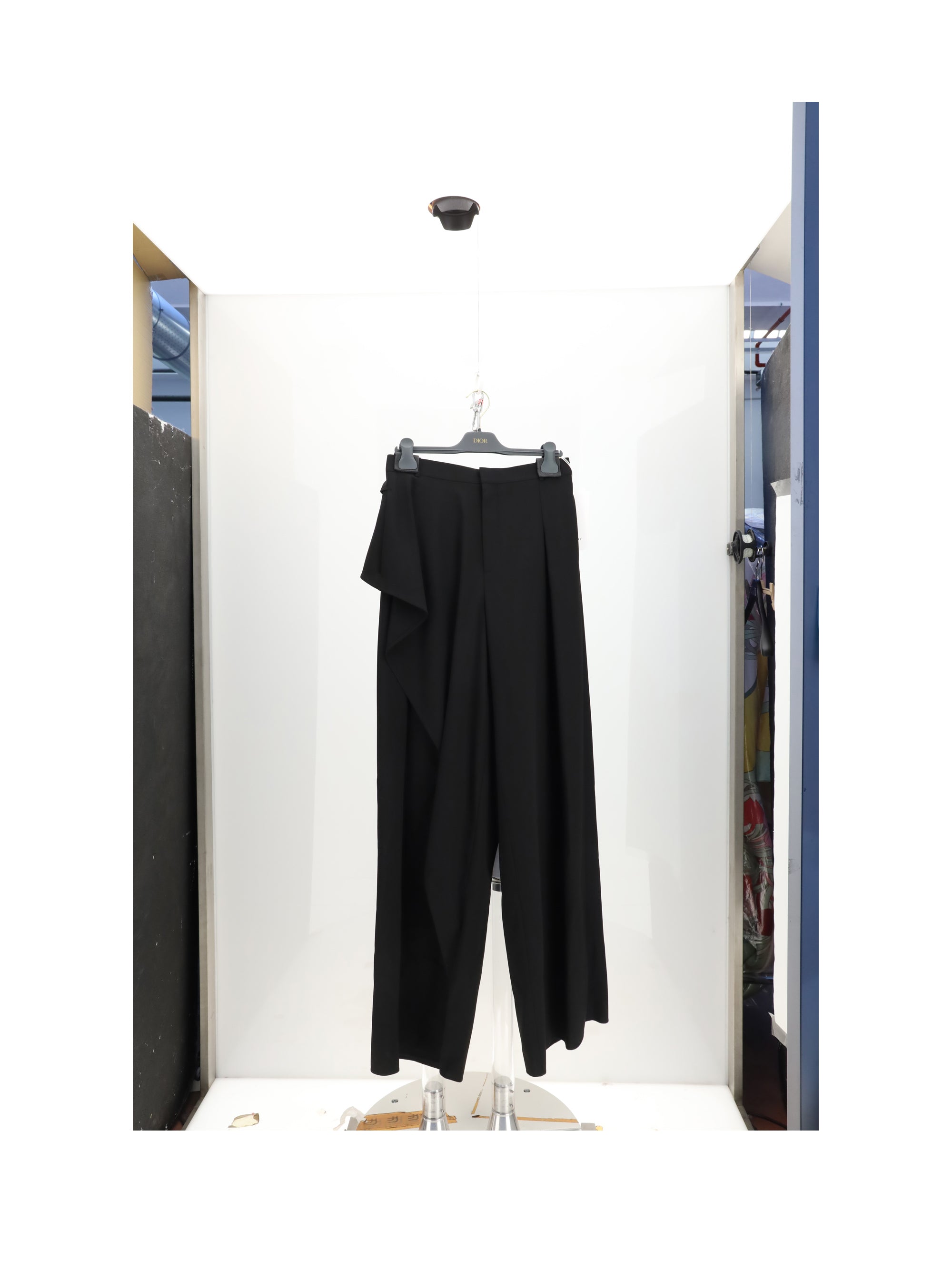DIOR 38 ruffle panta nero