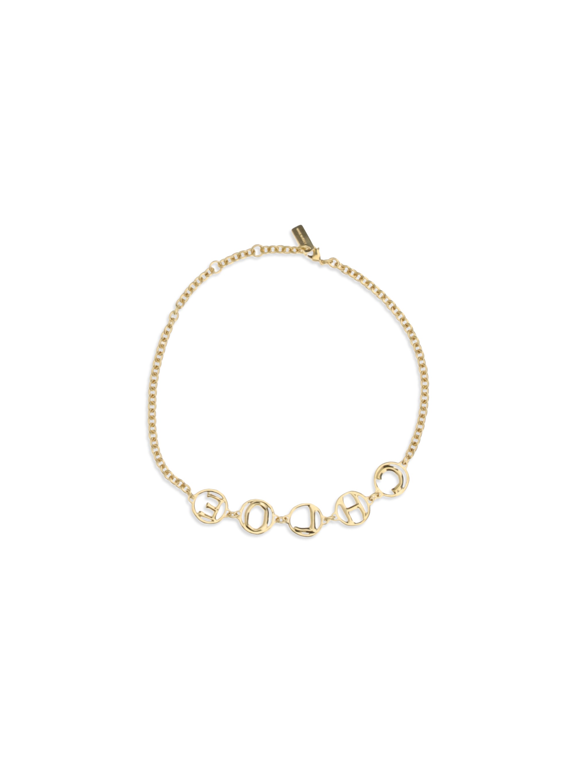 CHLOÉ OS script choker necklace