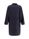 double breasted wool drap coat