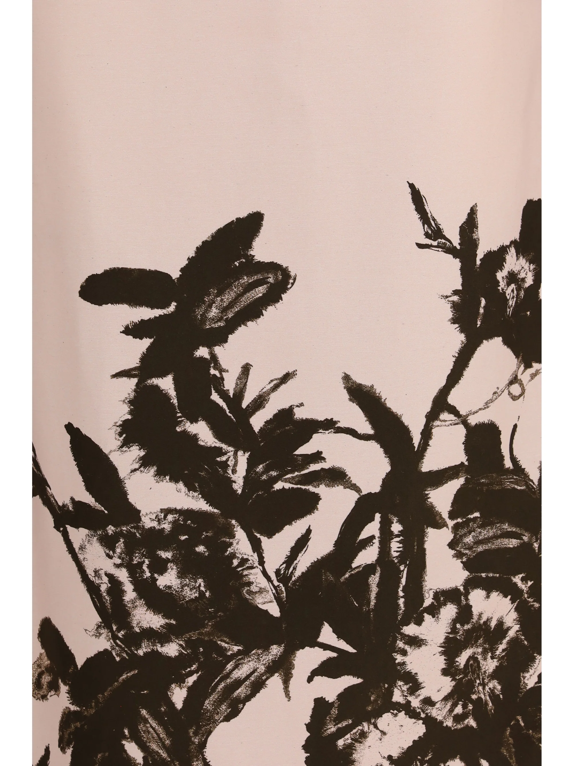 petunia long dress in cotton and viscose duchesse