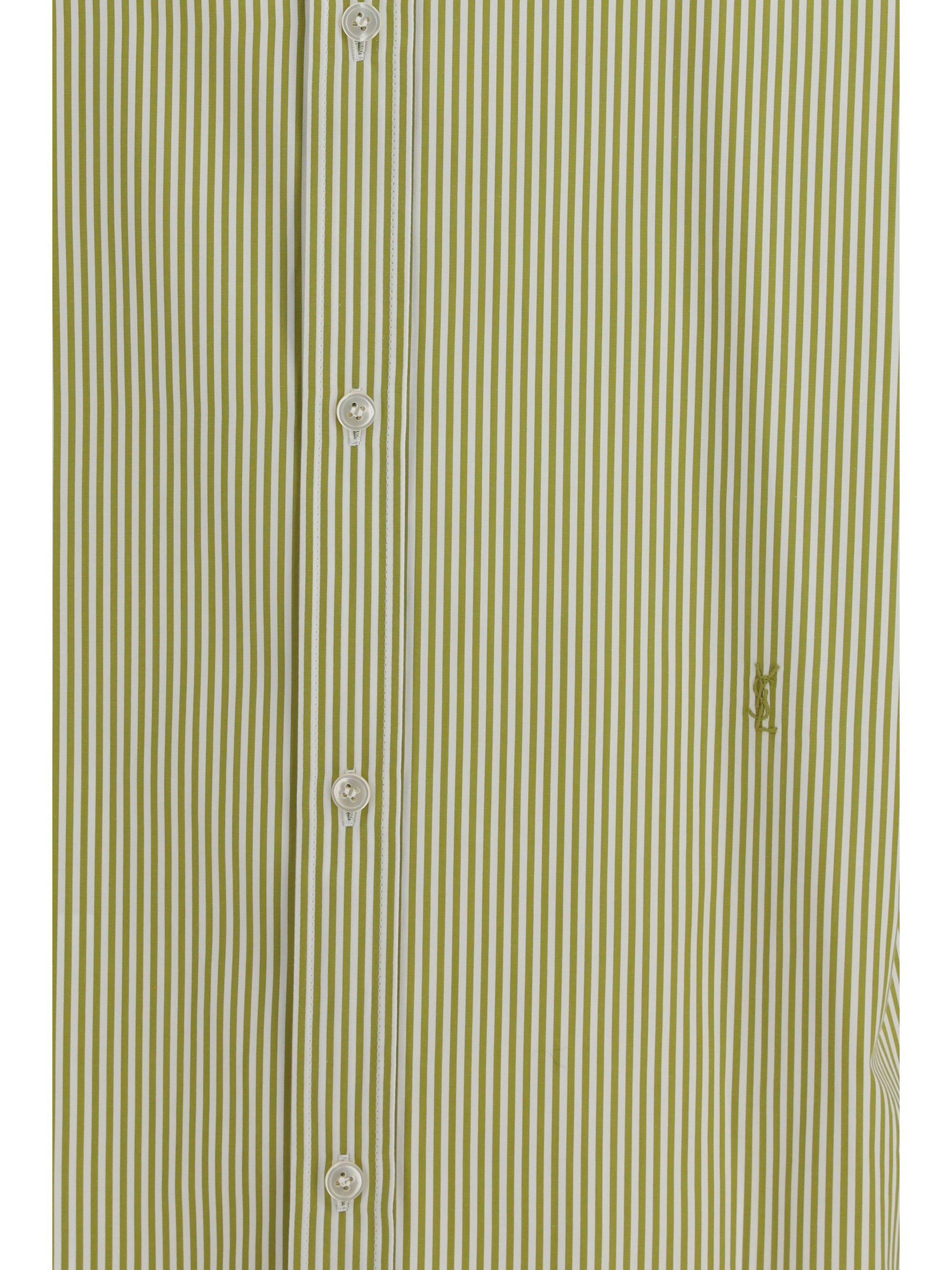 vertical striped button shirt